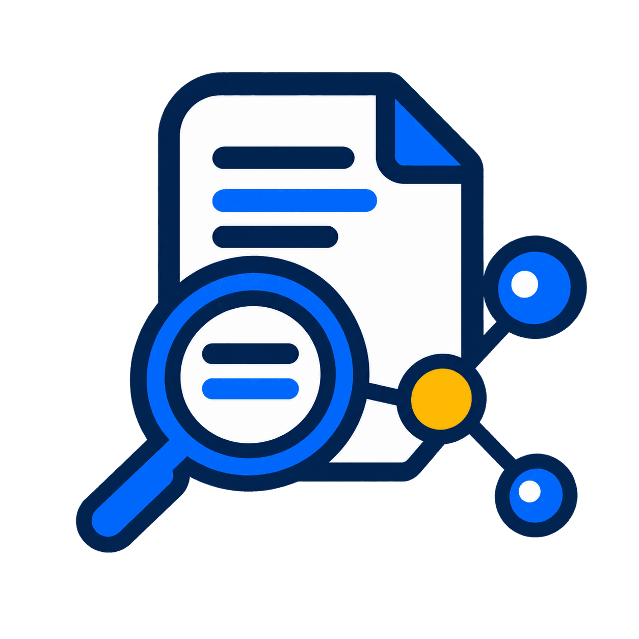 OpenPapers document and magnifying glass icon